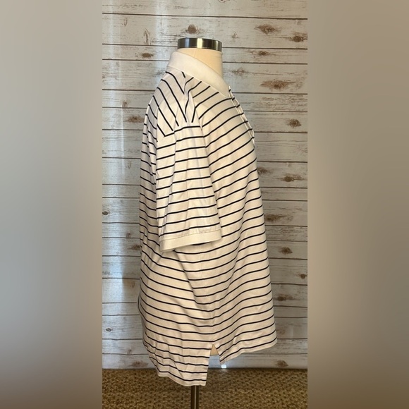 Polo Ralph Lauren classic white/blue striped cotton polo shirt Size XL-Tall - Picture 5 of 8